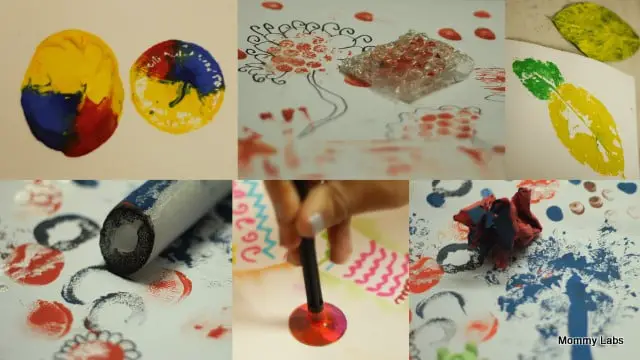 Toddler art: stamping with ink – A Beautiful Childhood