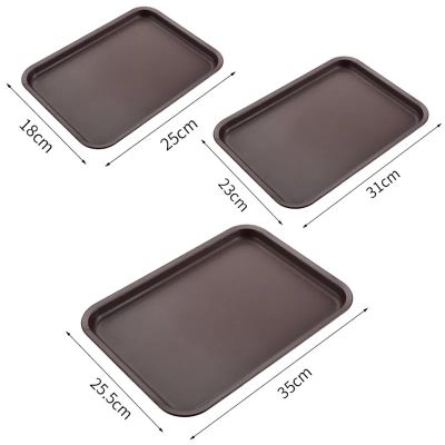 A tray or shallow container