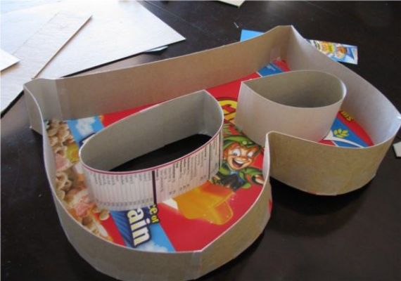 DIY Paper Mache Letter Fillable Cardboard Letter Boxes