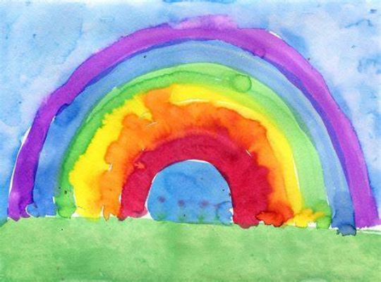 Draw A Rainbow On Your Canvas