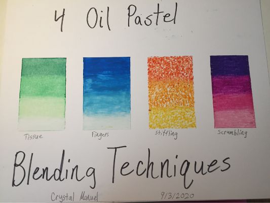  Layering and Blending Oil Pastel Colors 