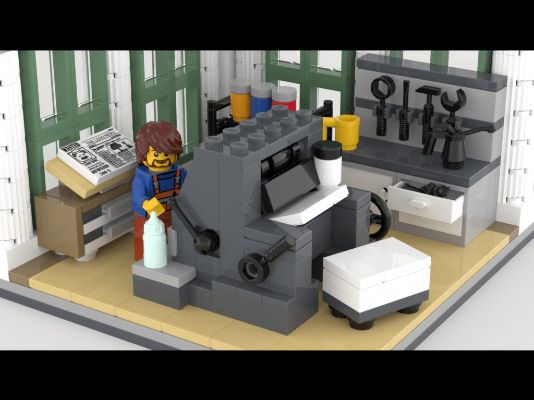 Lego Printing Press