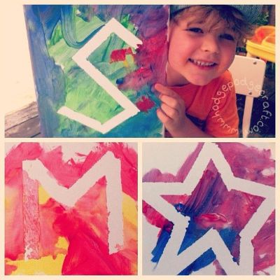Masking Acrylic Paintings For Kids