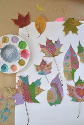 Paint or decorate leaves