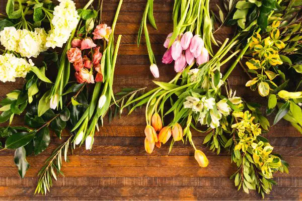 Selecting and Preparing the Flowers and Greenery