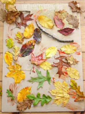 Textured Leaf Collage