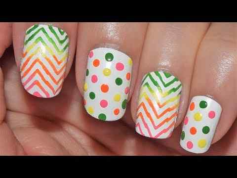 Chevron with dots