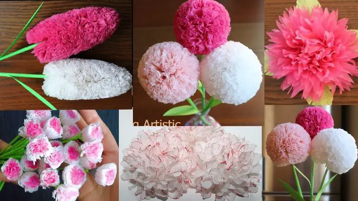 How to Make Artificial Flowers from Tissue Paper