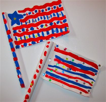DIY Paper American Flags