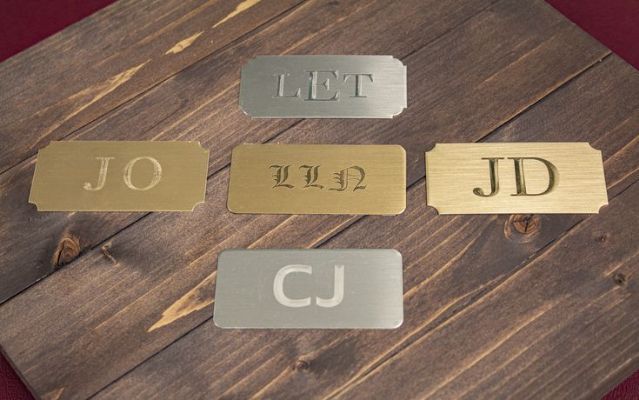 Foil Nameplates and Monograms