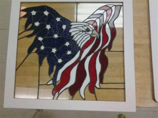 Glass Etching Flag
