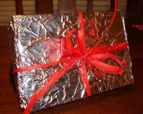 Tin Foil Gift Wrapping