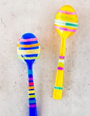  decorate the maracas using markers