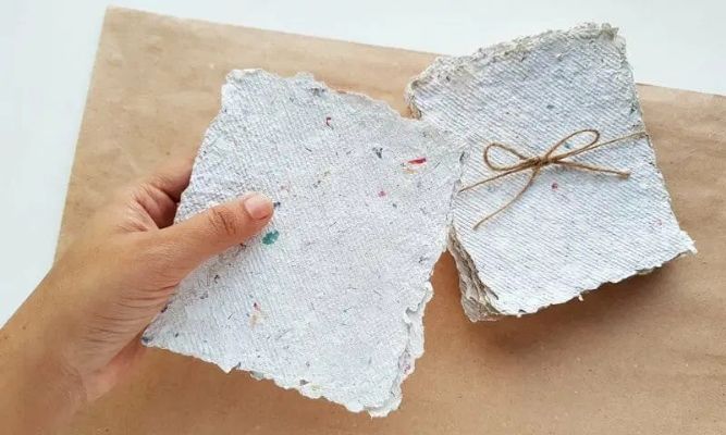 Opting for recycled paper 