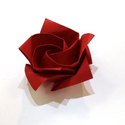 Shaping the Outer Petals Of Origami Rose