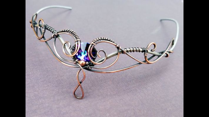 Wire-Wrapped Beaded Tiara