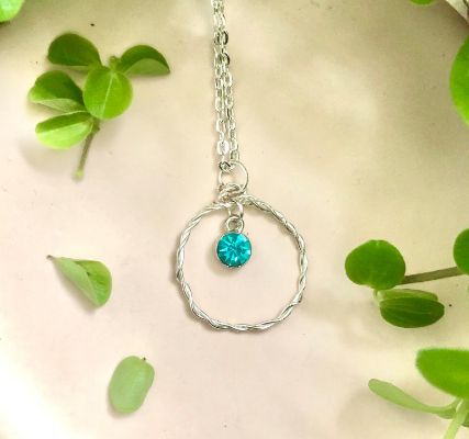 Wire-Wrapped Birthstone Pendant