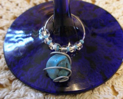 Wire-Wrapped Wine Glass Charms